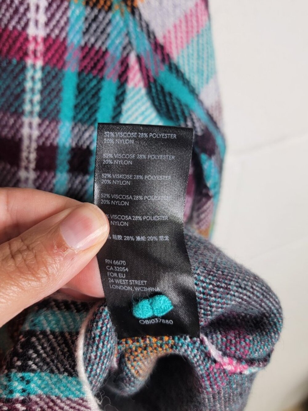 ANTHROPOLOGIE Rosetta Crop Plaid Knit Jacket Size XL Preppy Career Business - Picture 5 of 8